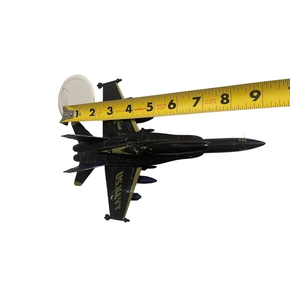 U. S. Navy F/A 18 Hornet Blue Angels Die Cast Pull Back Model - #1 Working 9” - Picture 8 of 15